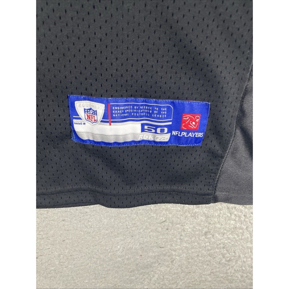 Reebok Authentic Jersey Ben Roethlisberger #7 Steelers Mens 50 Black Color Rush - Picture 7 of 10